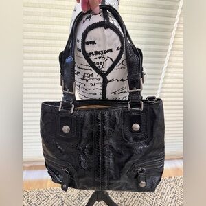 Black Patent Leather Handbag